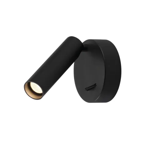 KARPO 30, applique intérieure, liseuse, noir, LED, 6W, 3000K, avec interrupteur