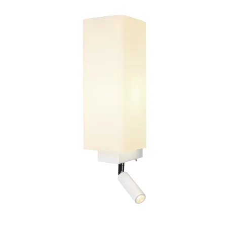 QUADRASS SPOT, applique intérieure, liseuse, blanc, E27, max 40W, LED 2W, 3000K