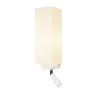QUADRASS SPOT, applique intérieure, liseuse, blanc, E27, max 40W, LED 2W, 3000K