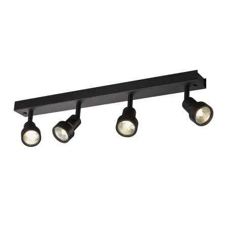 PURI, applique et plafonnier intérieur, quad, noir mat, GU10/QPAR51, 4x 50W max