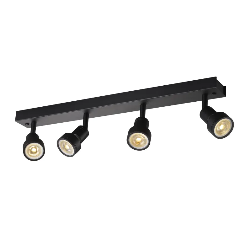 PURI, applique et plafonnier intérieur, quad, noir mat, GU10/QPAR51, 4x 50W max
