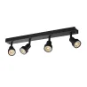 PURI, applique et plafonnier intérieur, quad, noir mat, GU10/QPAR51, 4x 50W max