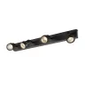 PURI, applique et plafonnier intérieur, quad, noir mat, GU10/QPAR51, 4x 50W max