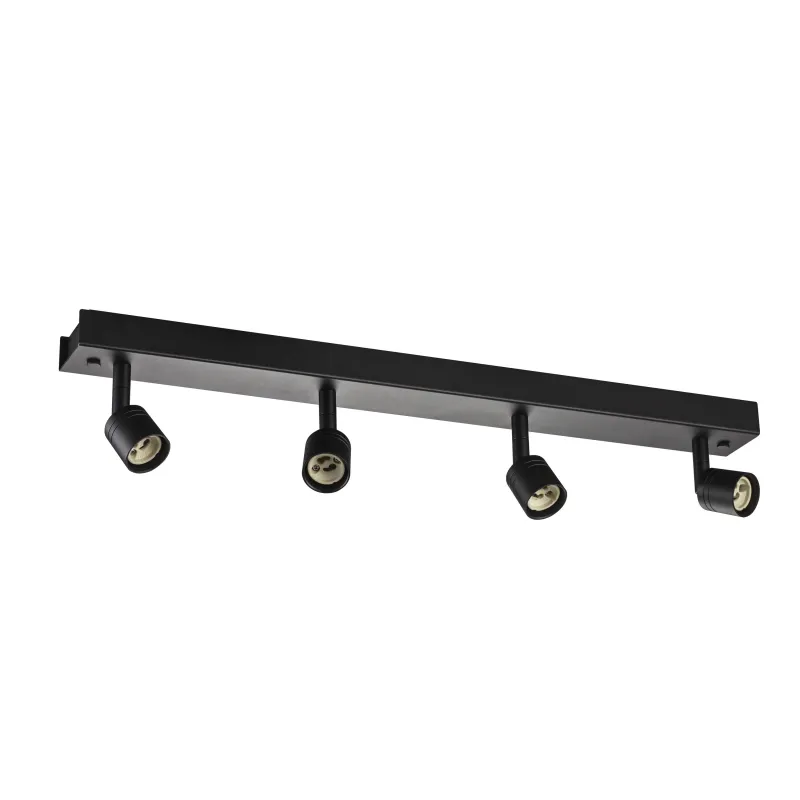 PURI, applique et plafonnier intérieur, quad, noir mat, GU10/QPAR51, 4x 50W max