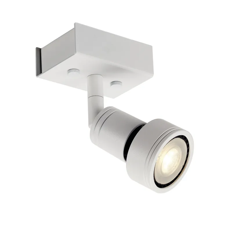 PURI, applique et plafonnier intérieur, simple, blanc mat, GU10/QPAR51, 50W max