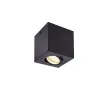 TRILEDO, plafonnier intérieur, simple, carré, noir, GU10/LED GU10 51mm, 10W max