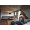 TRILEDO, plafonnier intérieur, simple, carré, noir, GU10/LED GU10 51mm, 10W max