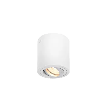 TRILEDO, plafonnier intérieur, simple, rond, blanc, GU10/LED GU10 51mm, 10W max