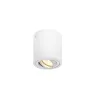 TRILEDO, plafonnier intérieur, simple, rond, blanc, GU10/LED GU10 51mm, 10W max