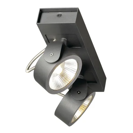 KALU, applique et plafonnier intérieur, double, noir, LED, 31W, 3000K, variable