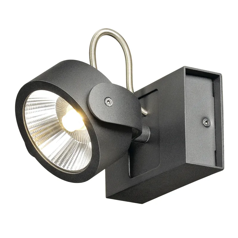 KALU, applique et plafonnier intérieur, simple, noir, LED, 17W, 3000K, variable