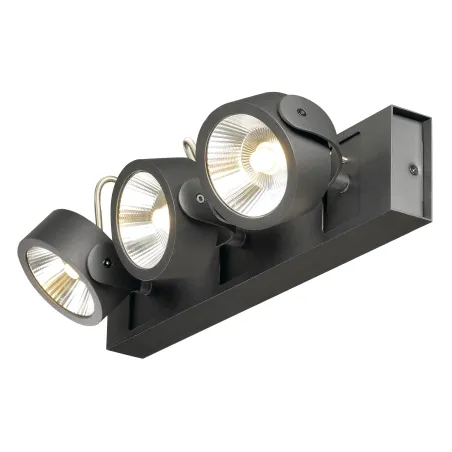 KALU, applique et plafonnier intérieur, triple, noir, LED, 47W, 3000K, variable
