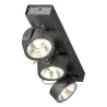 KALU, applique et plafonnier intérieur, triple, noir, LED, 47W, 3000K, variable