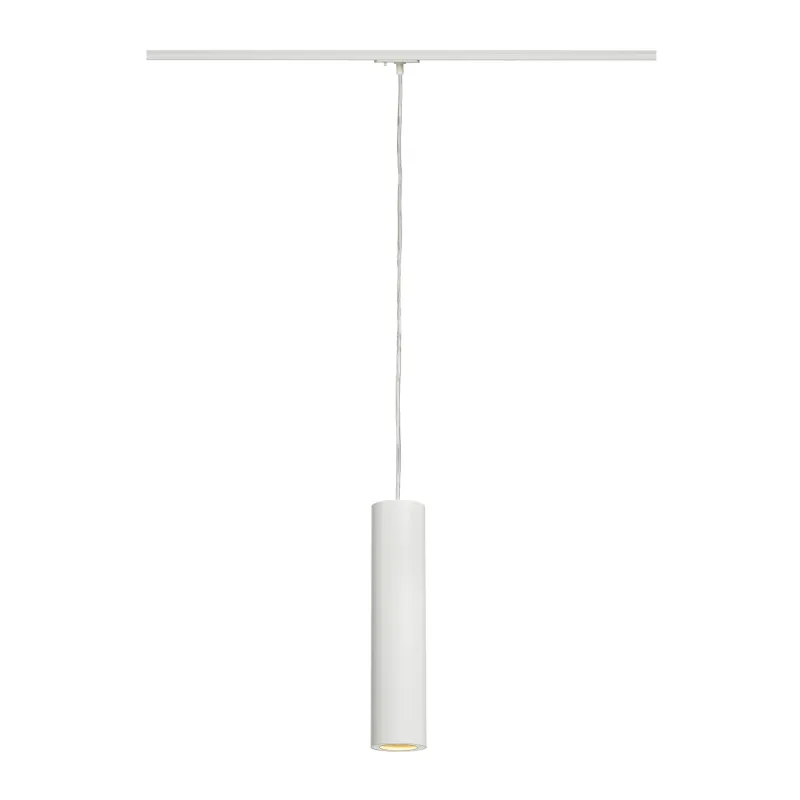 ENOLA B, suspension pour rail 1 allumage intérieur, blanc, GU10/QPAR51, 50W max