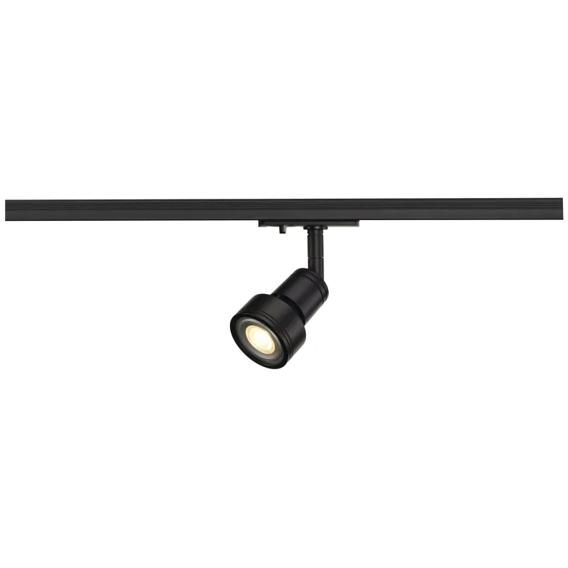 PURI TRACK, spot pour rail 1 allumage intérieur, noir mat, GU10/QPAR51, 50W max