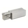 EUTRAC®, alimentation droite, intérieur, pour rail 3 allumages en saillie, gris