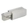 EUTRAC®, alimentation gauche, intérieur, pour rail 3 allumages en saillie, gris