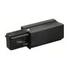 EUTRAC®, alimentation gauche, intérieur, pour rail 3 allumages en saillie, noir