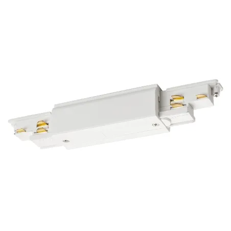 S-TRACK, connecteur longitudinal, Dali, pour rail 3 allumages, intérieur, blanc