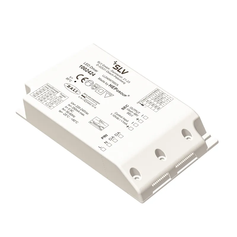Alimentation LED DALI, intérieur, blanc, 40W, 500-1050mA, variable 1-10V / Dali