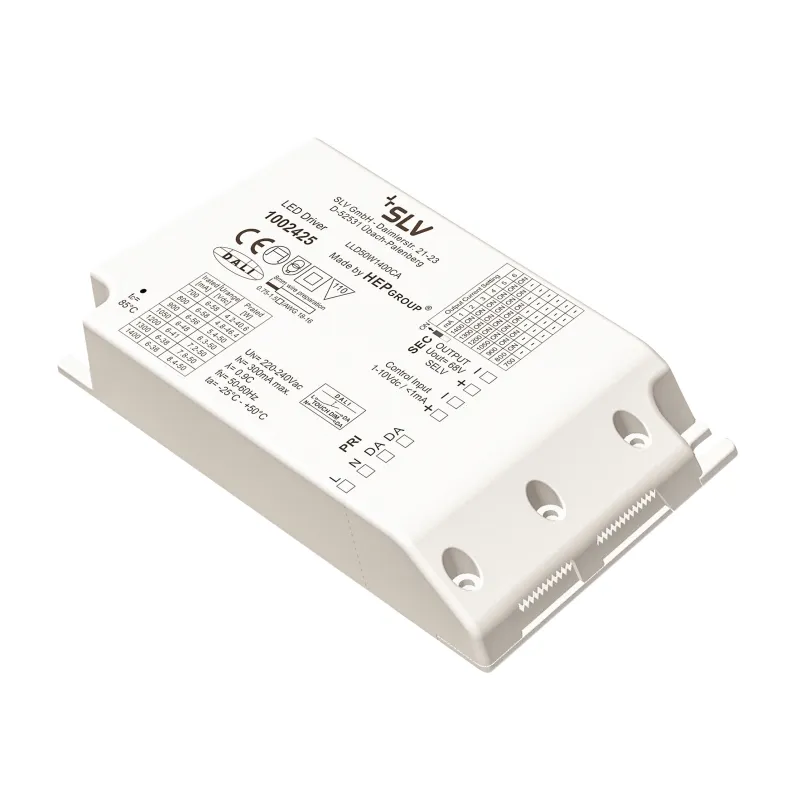 Alimentation LED DALI, intérieur, blanc, 50W, 700-1500mA, variable 1-10V / Dali