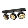 KALU, applique et plafonnier intérieur, triple, noir, GU10/QPAR111, 3x 75W max