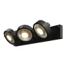 KALU, applique et plafonnier intérieur, triple, noir, GU10/QPAR111, 3x 75W max