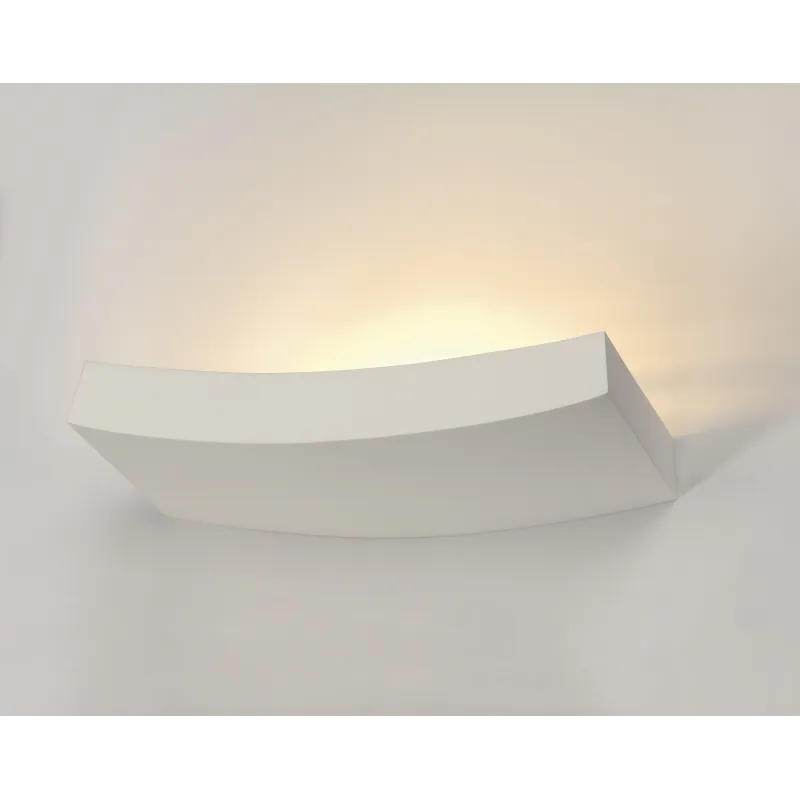PLASTRA, applique intérieure, curve, blanc, R7s 78mm/QT-DE12, 100W max, plâtre