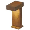 RUSTY® PATHLIGHT, borne extérieure, fonte rouillée, GX53/TCR-TSE, 9W max, IP44