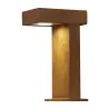 RUSTY® PATHLIGHT, borne extérieure, fonte rouillée, GX53/TCR-TSE, 9W max, IP44