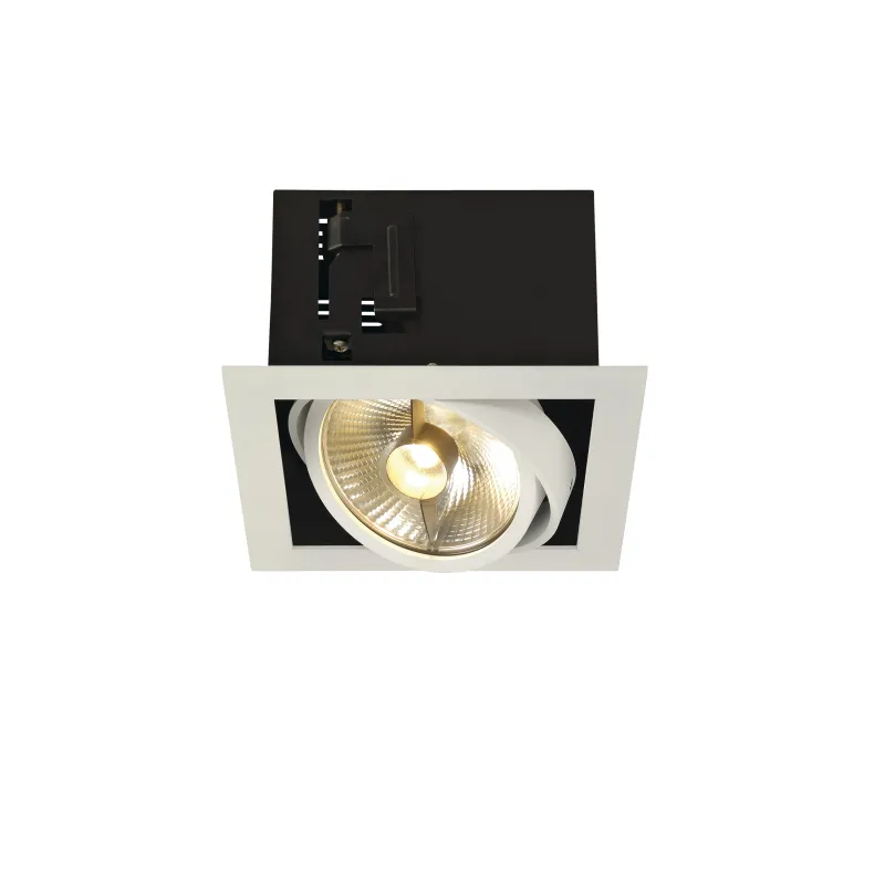 KADUX, encastré de plafond intérieur, simple, blanc mat, GU10/QPAR111, 75W max