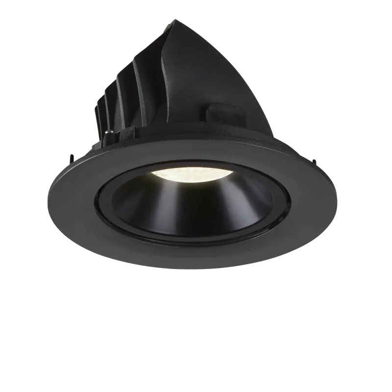 NUMINOS® GIMBLE L, encastré de plafond intérieur, 20 deg , noir, LED, 25,4W, 4000K
