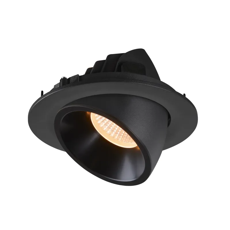 NUMINOS® GIMBLE L, encastré de plafond intérieur, 40 deg , noir, LED, 25,4W, 2700K