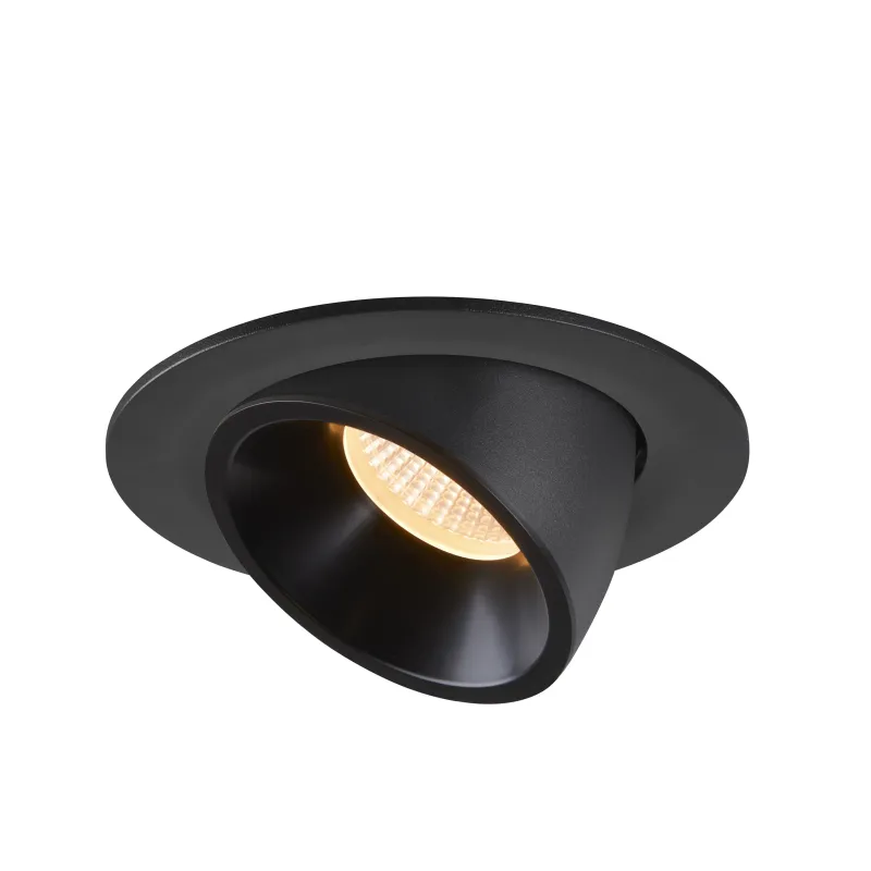 NUMINOS® GIMBLE L, encastré de plafond intérieur, 40 deg , noir, LED, 25,4W, 3000K