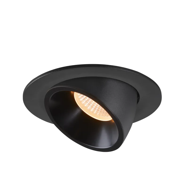 NUMINOS® GIMBLE L, encastré de plafond intérieur, 55 deg , noir, LED, 25,4W, 2700K