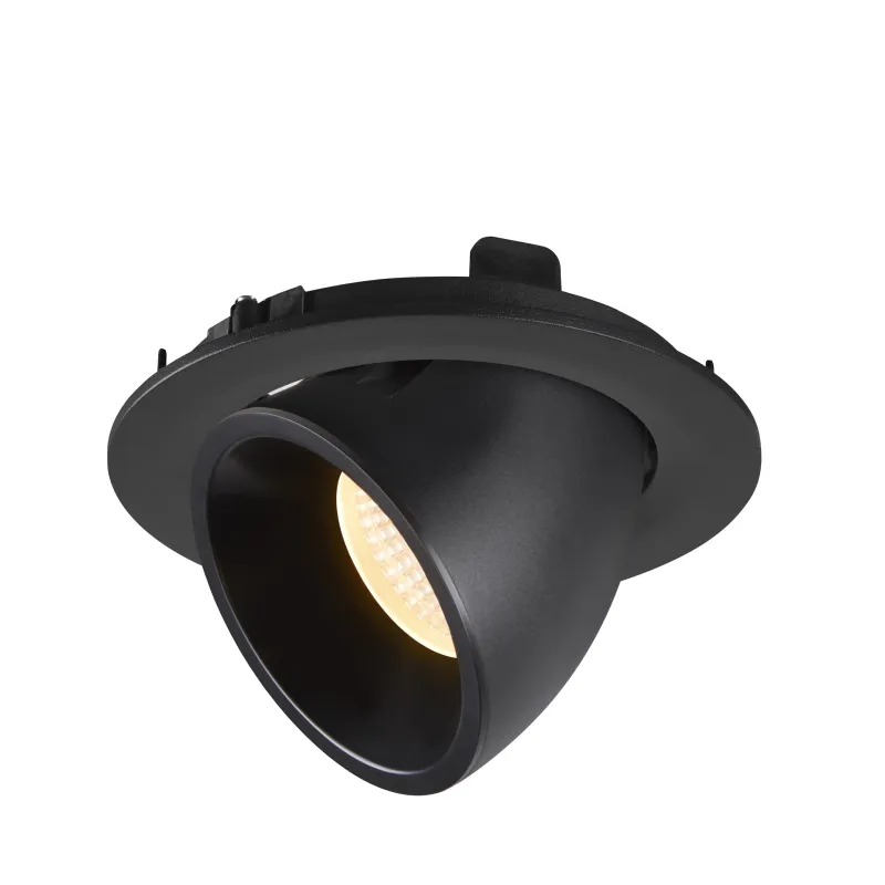 NUMINOS® GIMBLE L, encastré de plafond intérieur, 55 deg , noir, LED, 25,4W, 3000K
