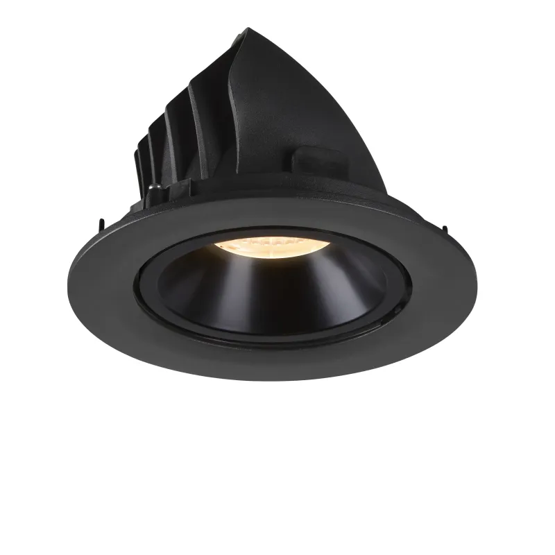 NUMINOS® GIMBLE L, encastré de plafond intérieur, 55 deg , noir, LED, 25,4W, 3000K