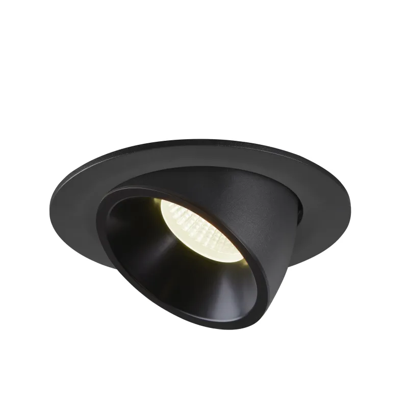 NUMINOS® GIMBLE L, encastré de plafond intérieur, 55 deg , noir, LED, 25,4W, 4000K