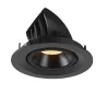 NUMINOS® GIMBLE M, encastré de plafond intérieur, 20 deg , noir, LED, 17,5W, 3000K