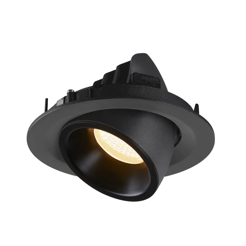NUMINOS® GIMBLE M, encastré de plafond intérieur, 40 deg , noir, LED, 17,5W, 3000K