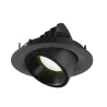 NUMINOS® GIMBLE M, encastré de plafond intérieur, 40 deg , noir, LED, 17,5W, 4000K