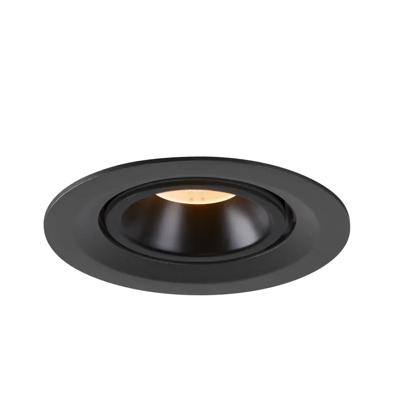 NUMINOS® GIMBLE M, encastré de plafond intérieur, 55 deg , noir, LED, 17,5W, 2700K