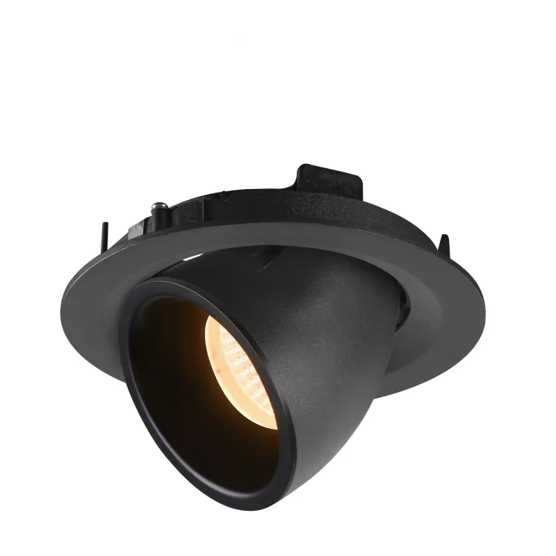 NUMINOS® GIMBLE M, encastré de plafond intérieur, 55 deg , noir, LED, 17,5W, 2700K