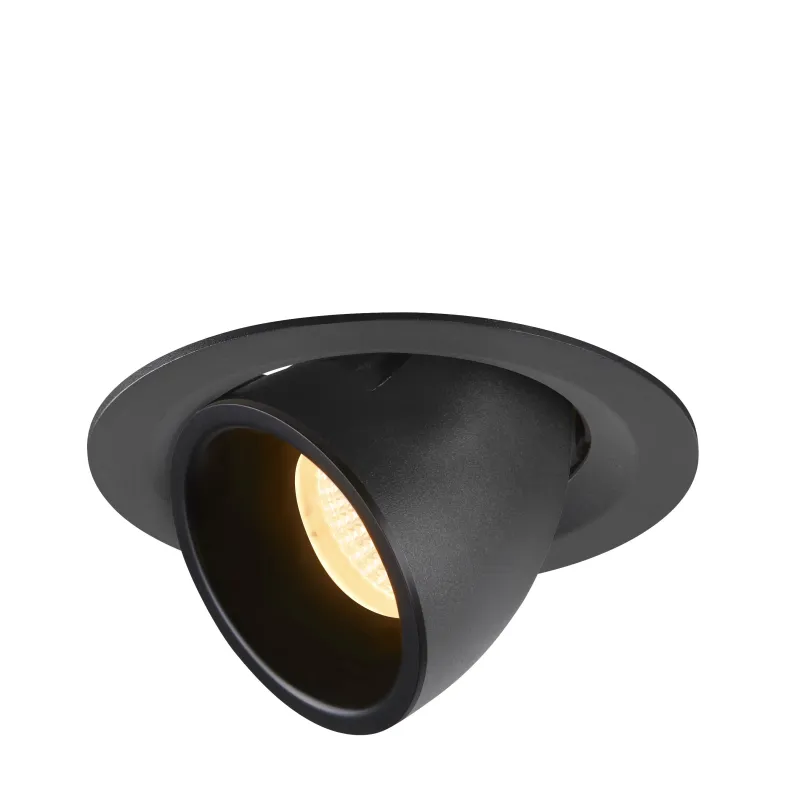 NUMINOS® GIMBLE M, encastré de plafond intérieur, 55 deg , noir, LED, 17,5W, 3000K