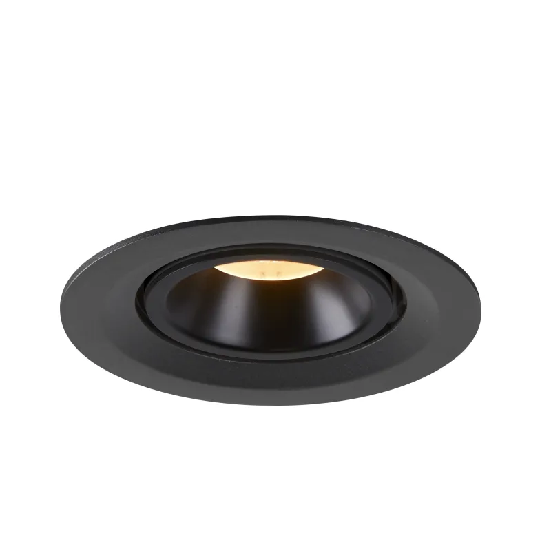 NUMINOS® GIMBLE M, encastré de plafond intérieur, 55 deg , noir, LED, 17,5W, 3000K