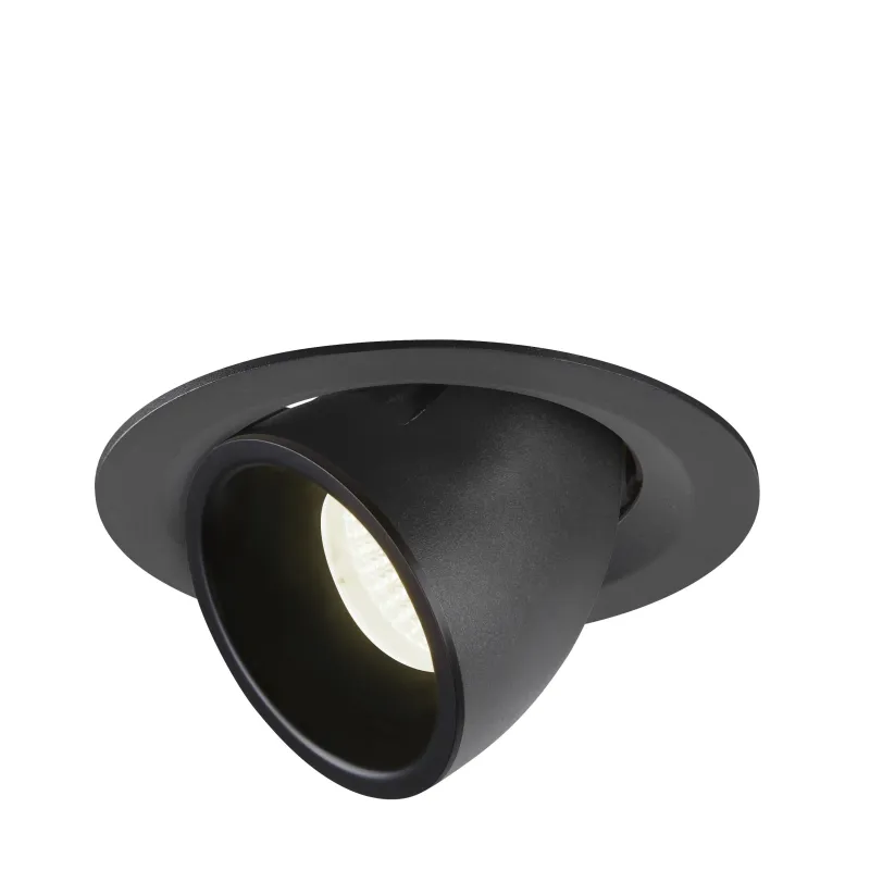 NUMINOS® GIMBLE M, encastré de plafond intérieur, 55 deg , noir, LED, 17,5W, 4000K
