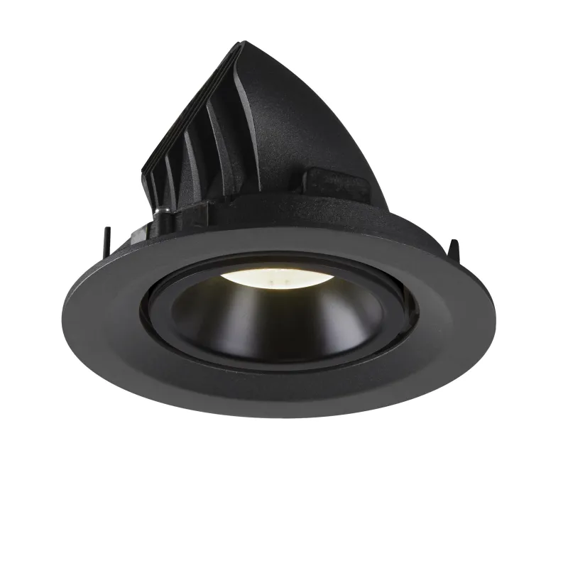 NUMINOS® GIMBLE M, encastré de plafond intérieur, 55 deg , noir, LED, 17,5W, 4000K