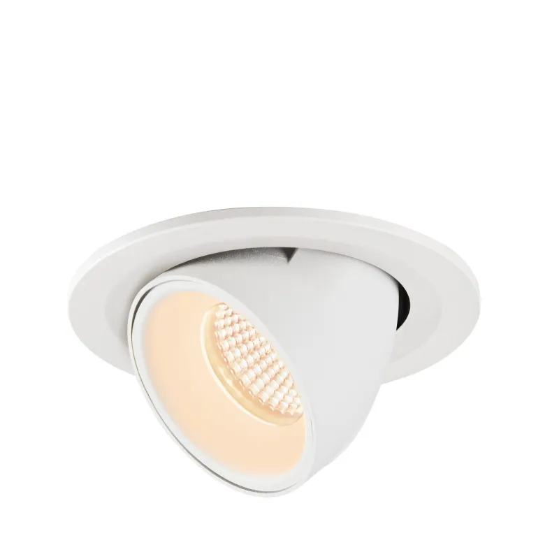 NUMINOS® GIMBLE S, encastré de plafond intérieur, 20 deg , blanc, LED, 8,6W, 2700K