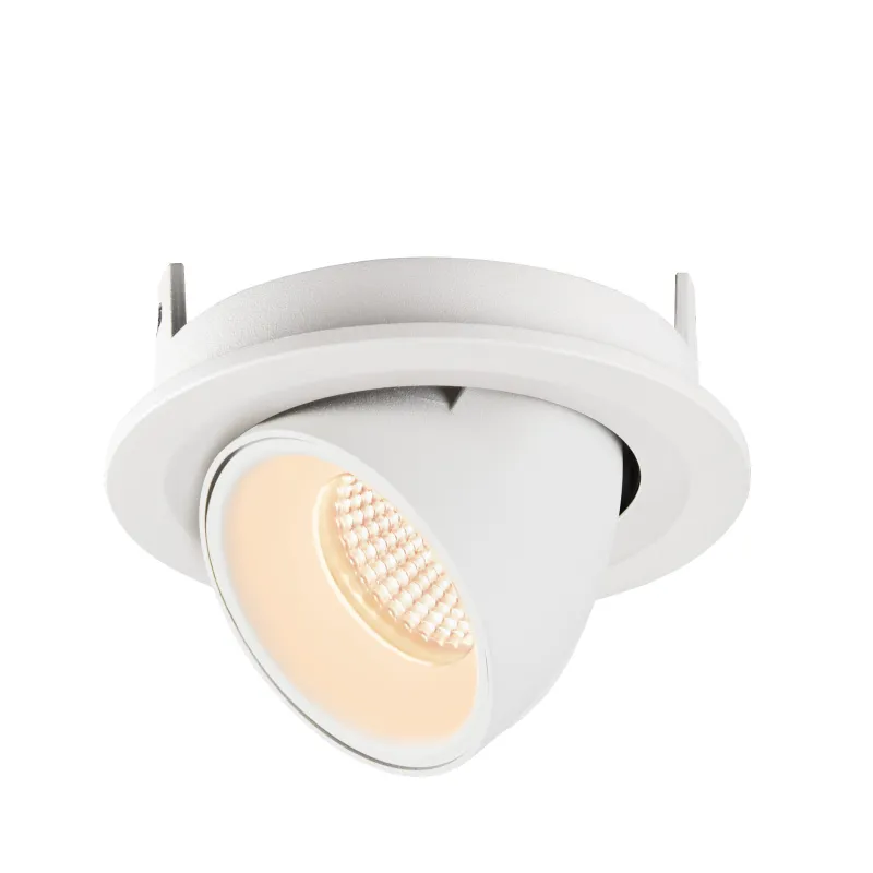 NUMINOS® GIMBLE S, encastré de plafond intérieur, 20 deg , blanc, LED, 8,6W, 2700K