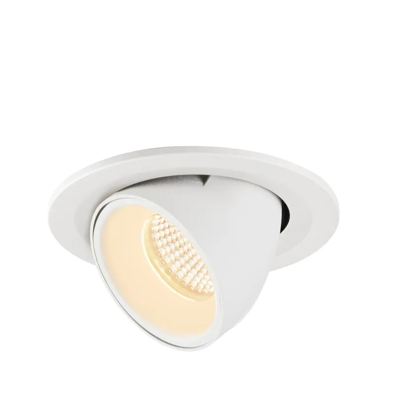 NUMINOS® GIMBLE S, encastré de plafond intérieur, 40 deg , blanc, LED, 8,6W, 3000K